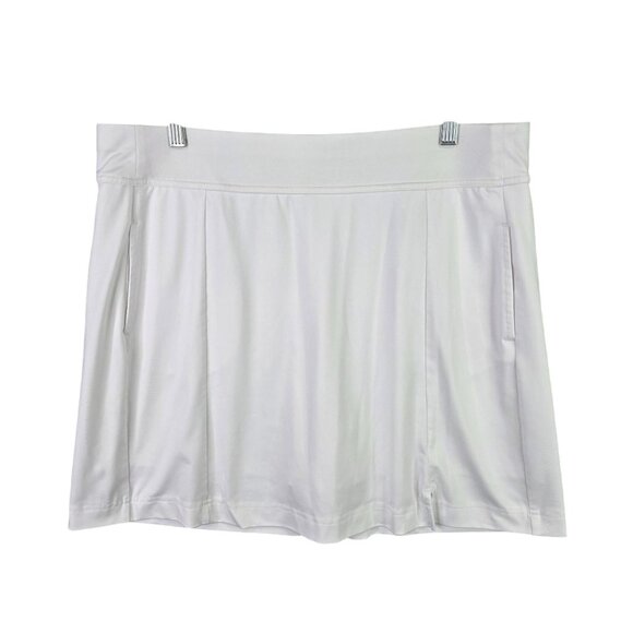 Womens Callaway White Golf Skort Opti-Dri Stretch Lightweight Mesh Liner Size XL - Picture 1 of 7